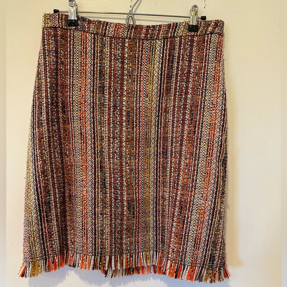Maeve by Anthropologie Multicolor Textured A-Line Skirt